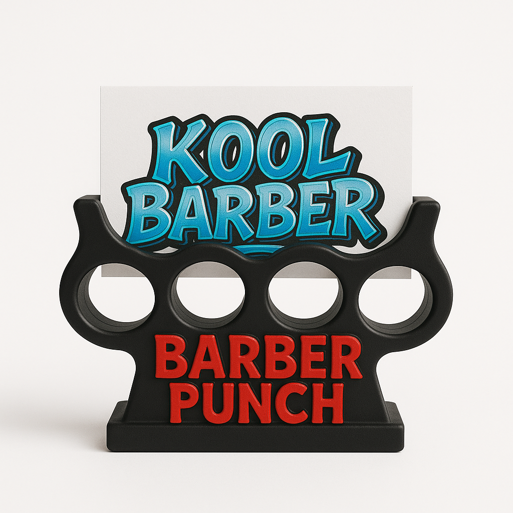 Expositor de tarjetas barbería puño americano | Kool Barber - Imagen 3