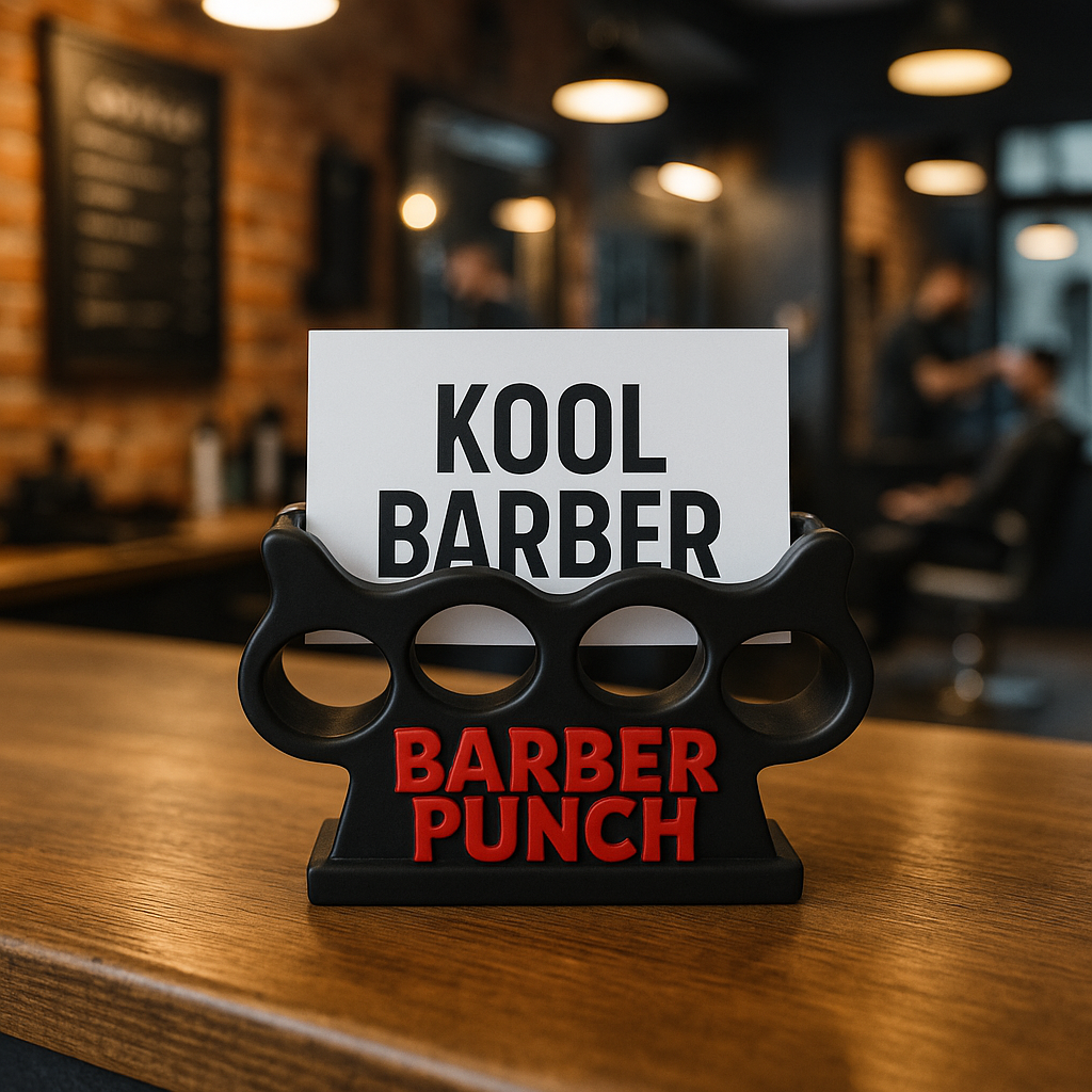 Expositor de tarjetas barbería puño americano | Kool Barber - Imagen 4