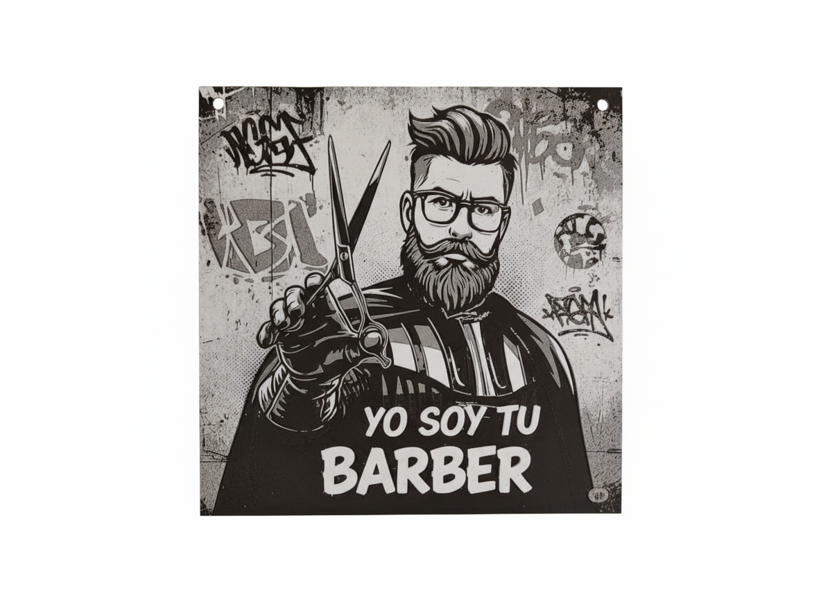 Placa Yo Soy Tu Barber (barbero)